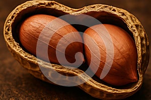 Macro Peanut Inside Shell â Nut Texture for Culinary, Healthy, and Organic Design
