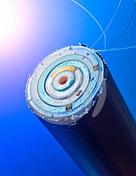 Advanced Fiber Optic Cable Technology Cross-Section