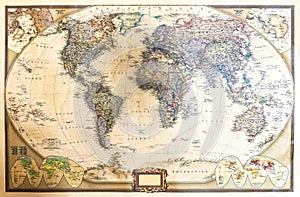 Detailed map of the world.