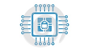 Detailed Microchip Circuit, Advanced Digital Processor, vector design Generative AI