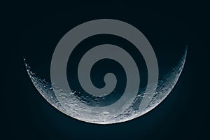 Detailed moon picture, Half Moon Background / The Moon is an astronomical body that orbits planet Earth
