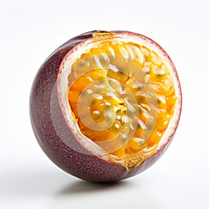 Detailed Passion Fruit Photo On White Background - Shutter Photography