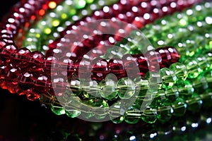 a detailed photograph of bead looming