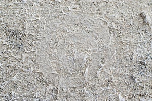 Detailed photography of roof covering material with asbestos fibres