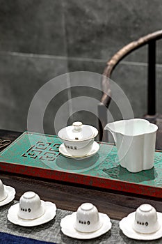 Detailed picture of Chinese teahouse