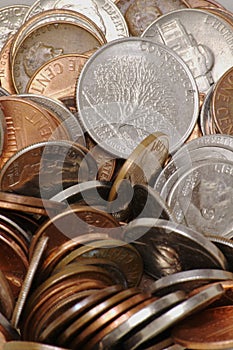 Detailed Pile of Coins