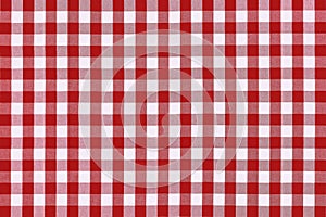 Detailed red picnic cloth photo