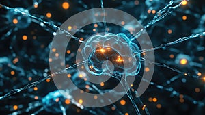 Detailed Schematic Diagram of a Multi-layered Neural Network Algorithm with Visual Representation of Data Flow and