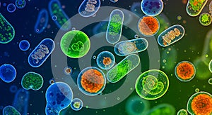 Stunning visualization of glowing biological cells