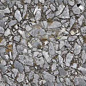 Detailed seamless texture of asphalt on a road in high resolution