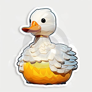 Detailed Shading Duck Icon Sticker For Nyx Game