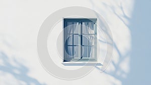 A detailed, sharp side view of a basement window insert on a white background.