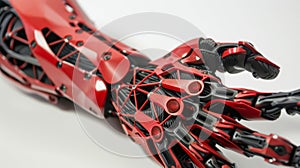 A detailed shot of a 3D printed artificial limb highlighting the precision and customization that can be achieved with