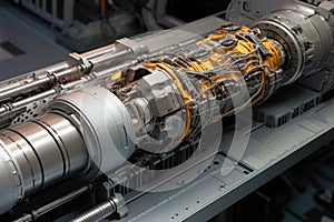 detailed shot of a nuclear fuel rod assembly before insertion