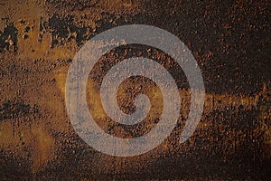 Detailed structure of rusty metal. Iron texture