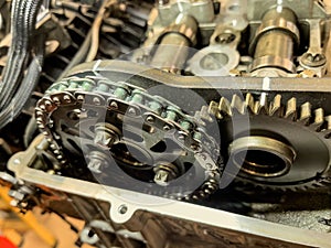 Detailed Timing Chain Car Engine