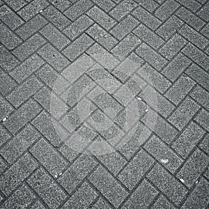 Grey Herringbone Pavement Texture Background