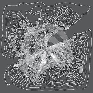 Detailed topographic map design