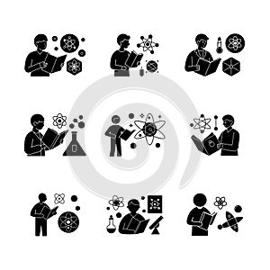 Educational Physics Equation Chart Vector with Student