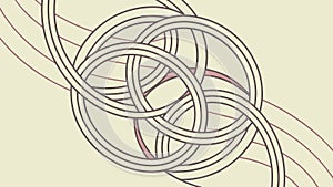 Celtic Knotwork Pattern, Ancient Interlacing Design, vector design Generative AI