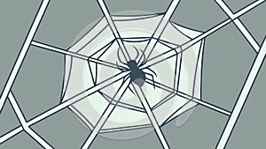 Spider Web Geometric Pattern Nature's Trap Vector Illustration, vector design Generative AI