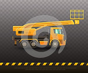 Detailed vector illustration of lift truck.