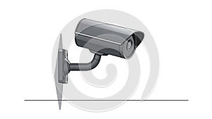 Security Camera Vector Illustration