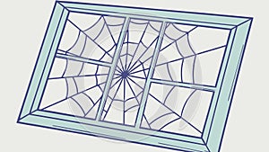 Detailed Spider Web Pattern, Natural Intricate Network, vector design Generative AI