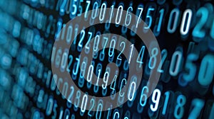 A detailed view of bluish computer code on a screen suggests themes of hacking and software development in a sleek dark photo