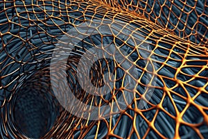 detailed view of carbon nanotubes