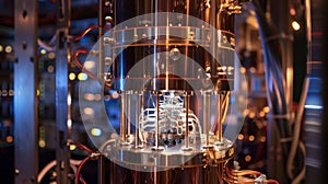 Clock Inside Machine Close Up