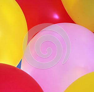 Detailed View of Colored Balloons