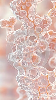 Detailed view of a complex microscopic structure showcasing unique formations and textures, emphasizing the beauty of photo