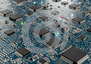 A detailed view of a computer