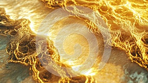 Close-up of golden fabric