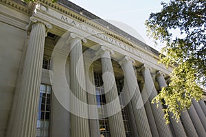 Detail of MIT building, Massachusetts, USA photo