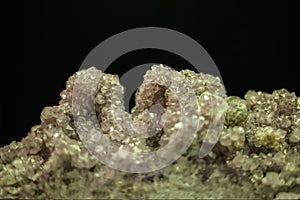 Detailed view of a mineral stone on blurred background photo