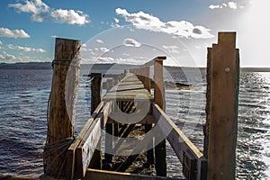 Detailed view of an old Pier