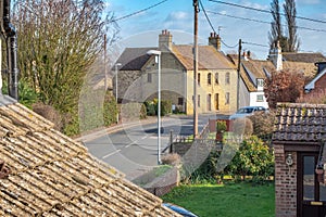 Detailed view of a small rural English village.