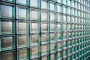 Pattern of Glass Block Wall