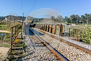 A detailed view of a train passage