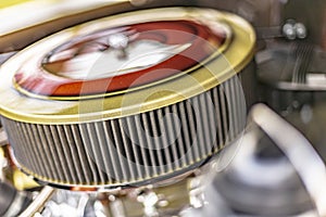 Vintage Car Air Filter Detail