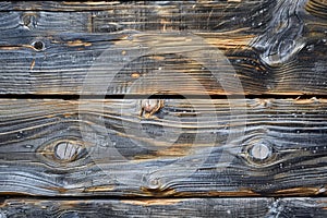 Detailed view of a weathered wooden surface with peeling paint, showcasing the natural texture and aged appearance, A rustic