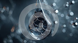 Detailed Visualization of Retinol Molecule in High Fidelity Render