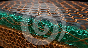 Glowing micro structure of biological nanotechnology