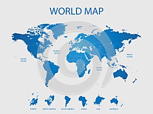 Detailed world map