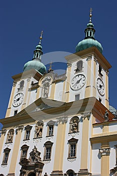 Detailo of basilica minor church in Olomouc