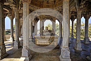Details of 84-Pillared Cenotaph is an umbrella situated at Devapura to the south of Bundi