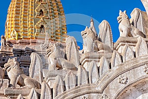 Details of Ananda Temple in Bagan, Myanmar