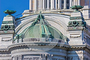 Details of Anantasamakhom Throne Hall,Dusit Palace,Bangkok,Thailand:built from Italian white marbles in Italian Renaissance style